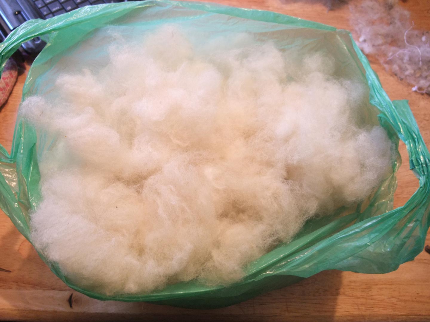 Wool all fluffy